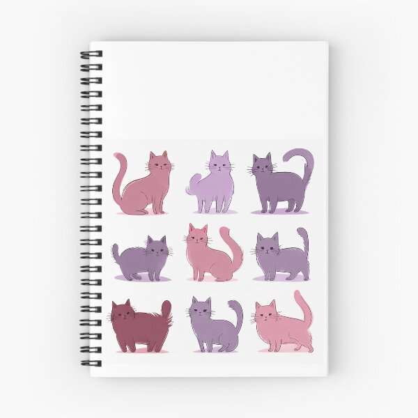 Item preview, Cute cats (purple) designed and sold by maggiehuth.