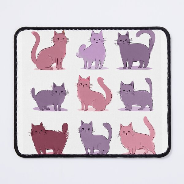 Item preview, Cute cats (purple) designed and sold by maggiehuth.