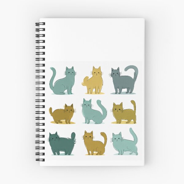 Item preview, Cute cats (green) designed and sold by maggiehuth.