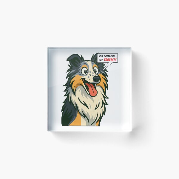 Item preview, Did Someone Say Treats?! – Funny Sheltie Cartoon Dog Cartoon designed and sold by TMPender.