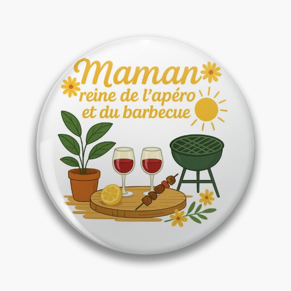 Item preview, Mom, queen of aperitifs and barbecues! designed and sold by Nine-et-moi.