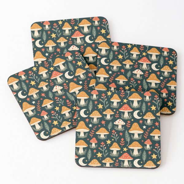 Item preview, Floating Snacks in Space – Funky Surreal Seamless Pattern designed and sold by Simply-Yours.