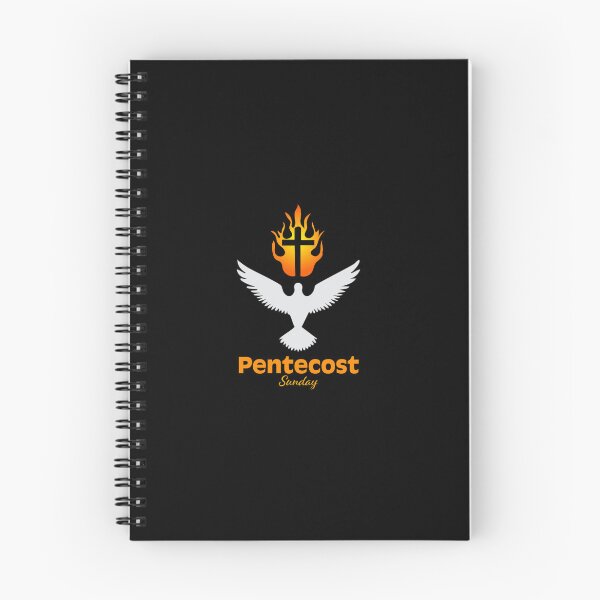 Item preview, Pentecost Sunday Art – Holy Spirit Dove with Flames of Fire Christian Design designed and sold by CrossCrafted.