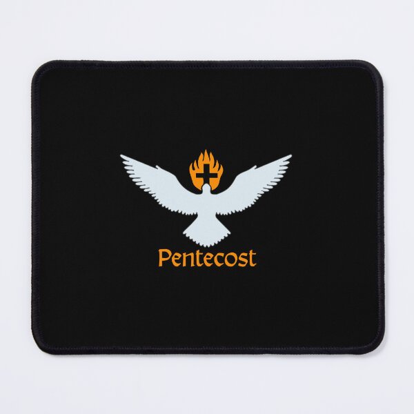 Item preview, Pentecost Sunday Art – Holy Spirit Dove with Flames of Fire Christian Design designed and sold by CrossCrafted.