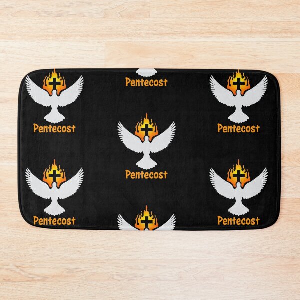Item preview, Pentecost Sunday Art – Holy Spirit Dove with Flames of Fire Christian Design designed and sold by CrossCrafted.
