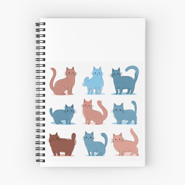 Item preview, Cute cats (blue&brown) designed and sold by maggiehuth.