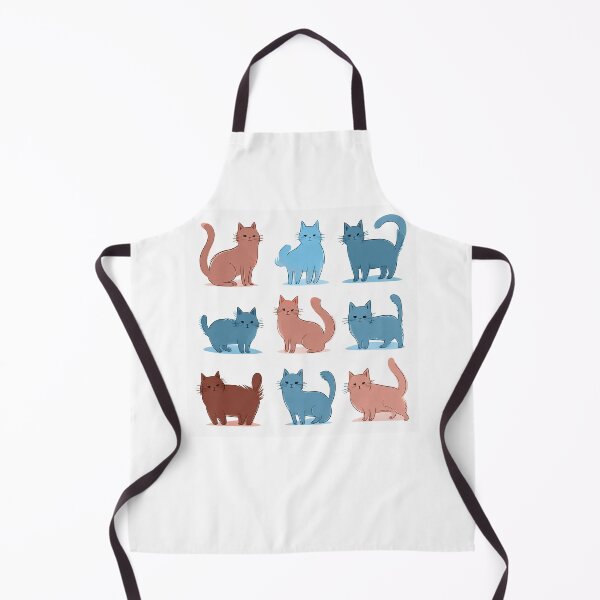 Item preview, Cute cats (blue&brown) designed and sold by maggiehuth.