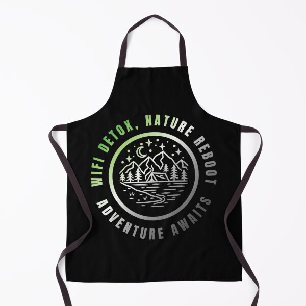 Item preview, Wifi Detox, Nature Reboot, Adventure Awaits, Aromantic pride flag graphic, rainbow mountains, river, nature park, stars and crescent moon graphic, mental health matters, outdoors, nature,  designed and sold by PrideBeProud.
