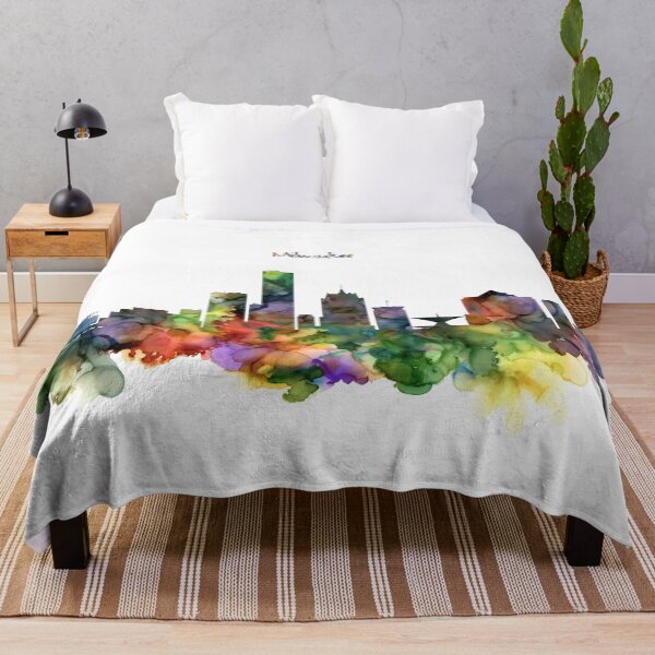 Item preview, Vibrant Milwaukee Skyline designed and sold by caracatita75.