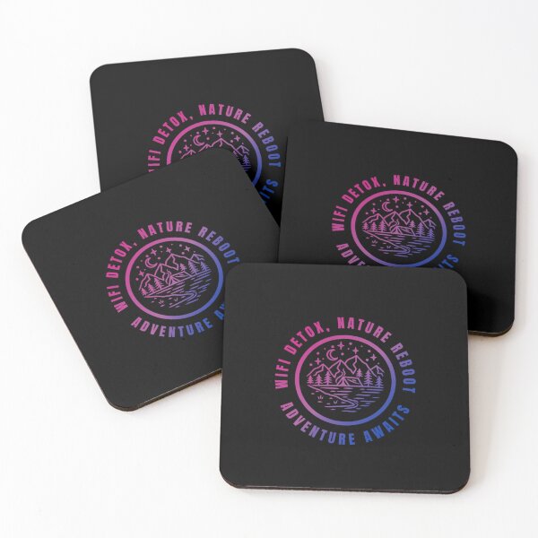 Item preview, Wifi Detox, Nature Reboot, Adventure Awaits, Bisexual pride flag graphic, rainbow mountains, river, nature park, stars and crescent moon graphic, mental health matters, outdoors, nature,  designed and sold by PrideBeProud.