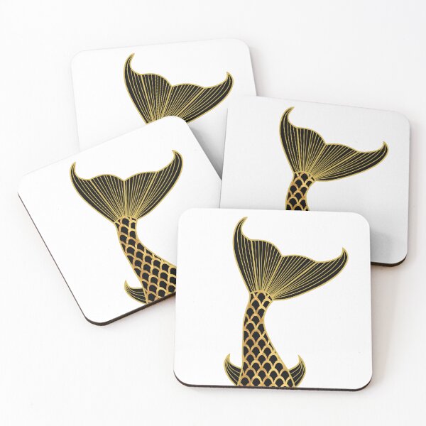 Item preview, Gold Mermaid Tail designed and sold by Sartoris Art.