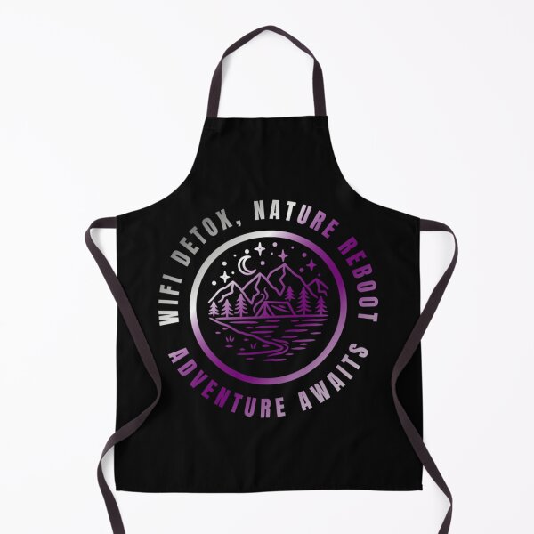 Item preview, Wifi Detox, Nature Reboot, Adventure Awaits, Demisexual pride flag graphic, rainbow mountains, river, nature park, stars and crescent moon graphic, mental health matters, outdoors, nature,  designed and sold by PrideBeProud.