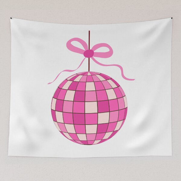 Item preview, Coquette disco ball with pink bow  designed and sold by Yasminepatterns .