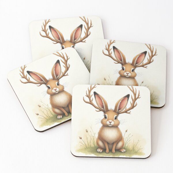 Item preview, Storybook Jackalope designed and sold by HabitableMoons.