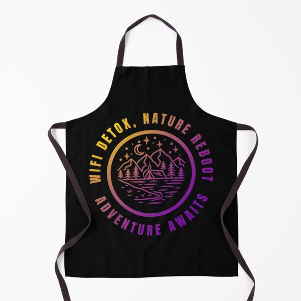 Item preview, Wifi Detox, Nature Reboot, Adventure Awaits, Intersex pride flag graphic, rainbow mountains, river, nature park, stars and crescent moon graphic, mental health matters, outdoors, nature,  designed and sold by PrideBeProud.