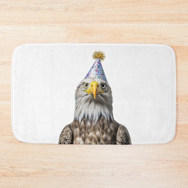 Item preview, Funny Eagle Wearing Birthday Party Hat designed and sold by LazyOwlStore.