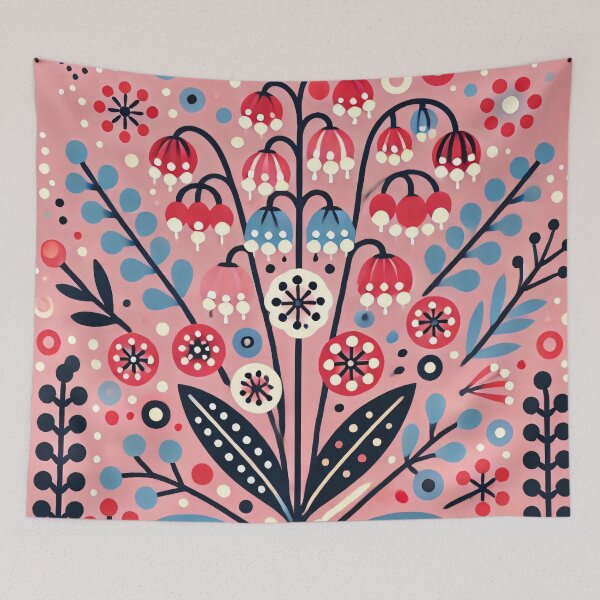 Item preview, Bell Bloom Scandinavian Folk Art by heidiannemorris © designed and sold by FOLK ART FUSION by heidiannemorris.