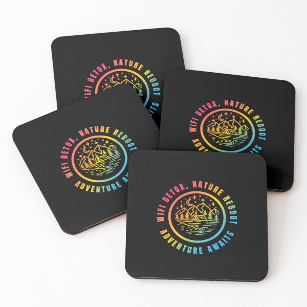 Item preview, Wifi Detox, Nature Reboot, Adventure Awaits, Pansexual pride flag graphic, rainbow mountains, river, nature park, stars and crescent moon graphic, mental health matters, outdoors, nature,  designed and sold by PrideBeProud.