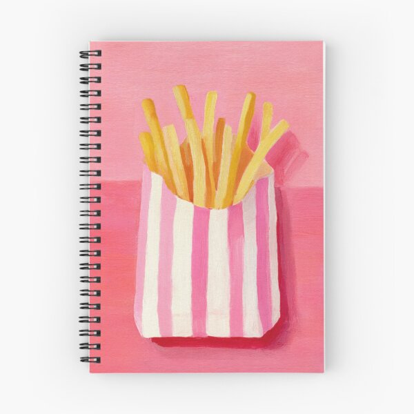 Item preview, French Fries Pink Striped Bag Pop Art Food Illustration designed and sold by UtArt.