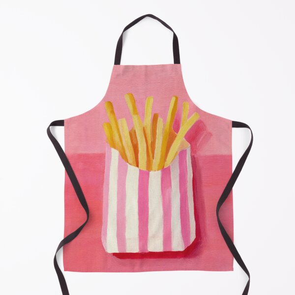 Item preview, French Fries Pink Striped Bag Pop Art Food Illustration designed and sold by UtArt.