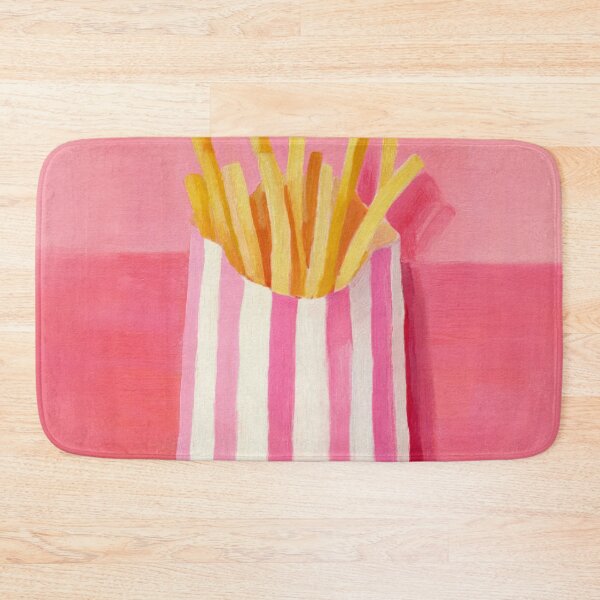 Item preview, French Fries Pink Striped Bag Pop Art Food Illustration designed and sold by UtArt.