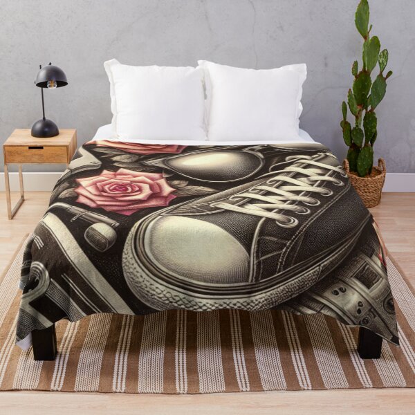 Item preview, Floral & Shoe Elements – AI Artwork with Feminine-Tomboy Charm for Trendy Clothing and Accessories for Women & Girls designed and sold by knalpot-design.