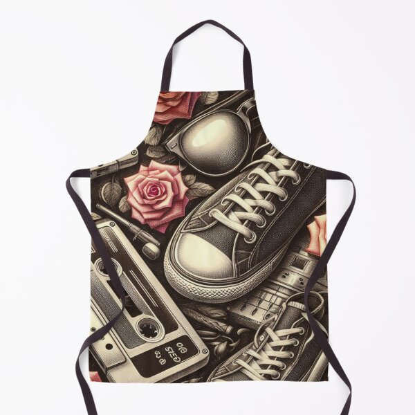 Item preview, Floral & Shoe Elements – AI Artwork with Feminine-Tomboy Charm for Trendy Clothing and Accessories for Women & Girls designed and sold by knalpot-design.