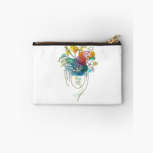 Item preview, Una mente hermosa - Mujer floral designed and sold by Inky Paige.