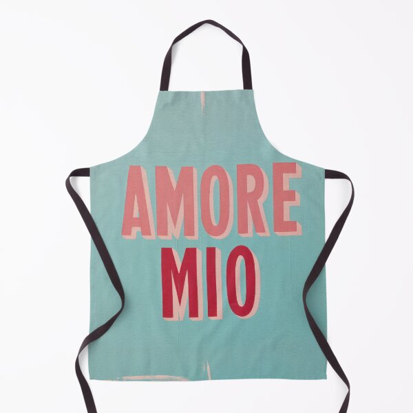 Item preview, Amore Mio Typography Pastel Shapes Art Peach Grey Tones designed and sold by UtArt.