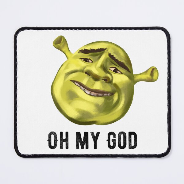 Item preview, The face of an ogre, a green man and the inscription "Oh my God" designed and sold by Nastasiakhmnk.