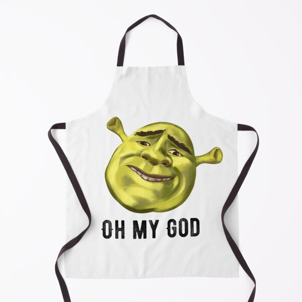 Item preview, The face of an ogre, a green man and the inscription "Oh my God" designed and sold by Nastasiakhmnk.