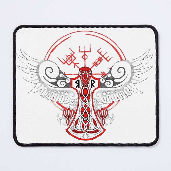 Item preview, Celtic Raven - Travellers Totem (Red) designed and sold by BassInstinct.