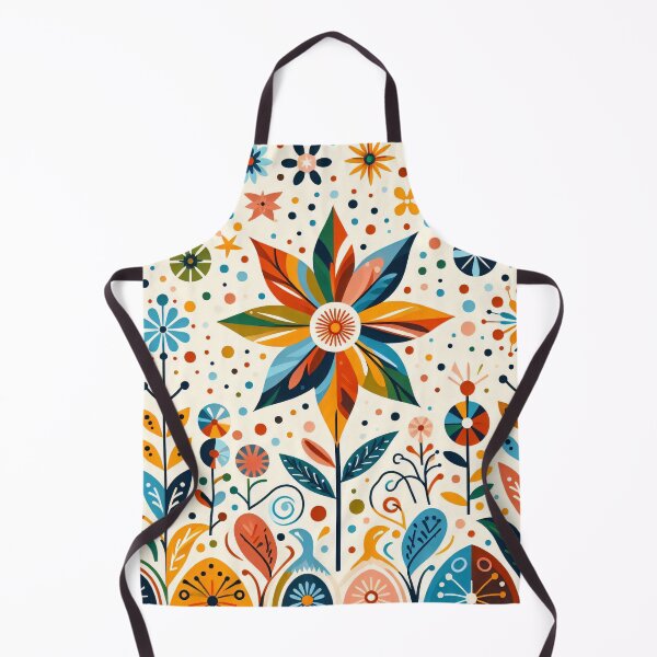 Item preview, Windmill Flower Scandinavian Folk Art by heidiannemorris © designed and sold by FOLK ART FUSION by heidiannemorris.