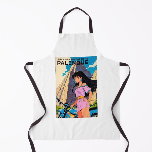 Item preview, Beautiful young girl traveling to PALENQUE - MEXICO anime retro poster designed and sold by UrbanTRIP.