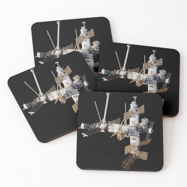 Item preview, Mir Space Station Orbiting Earth - Iconic Space Exploration Image designed and sold by Steven's Space.