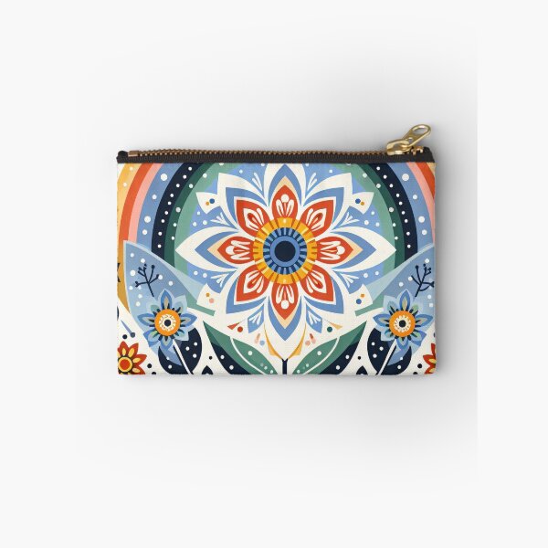 Item preview, Rainbow Daisy Scandinavian Folk Art by heidiannemorris © designed and sold by FOLK ART FUSION.