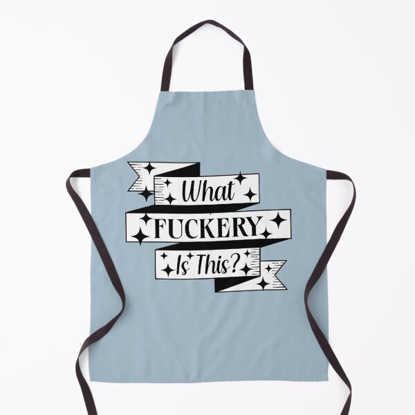 Item preview, What Fuckery Is This Funny Swearing Sarcastic Quote with Twinkling Stars & Vintage Ribbon designed and sold by hiacynto.
