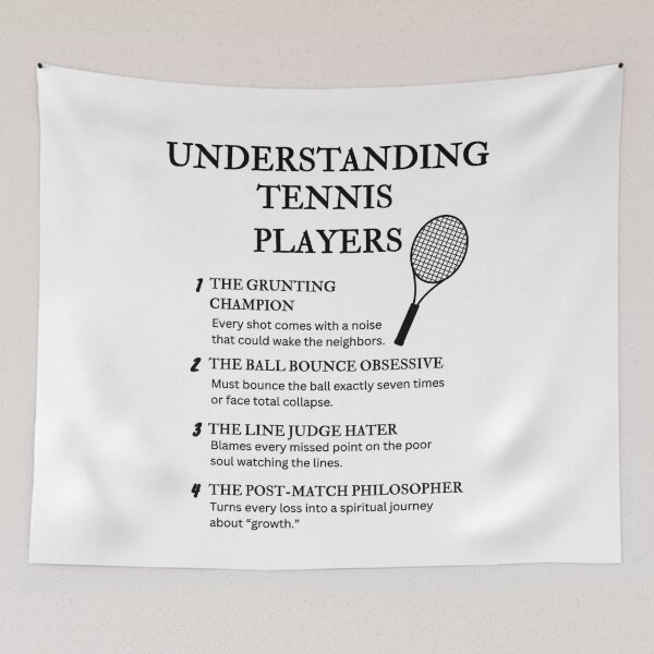 Item preview, Understanding Tennis Players – Funny Court Life Humor designed and sold by PsyFlow35.