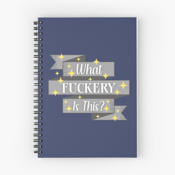 Item preview, What Fuckery Is This Funny Swearing Sarcastic Quote with Twinkling Stars & Ribbon designed and sold by hiacynto.