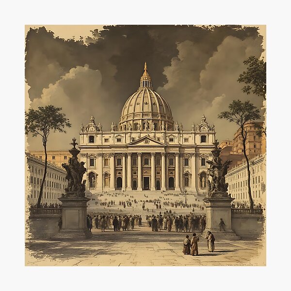 Item preview, Vatican Drawed Style designed and sold by gifts-ideas.