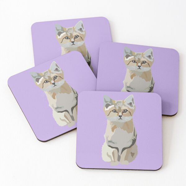 Item preview, S is for Sand Cat,Sand Cat Design – Cute & Wild Desert Cat Art designed and sold by PrettylittlepastelUk.