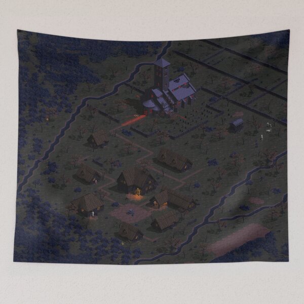 Item preview, Diablo 1 - (Old) Tristram - High Contrast - HD - Fan Shirt designed and sold by hangman3d.
