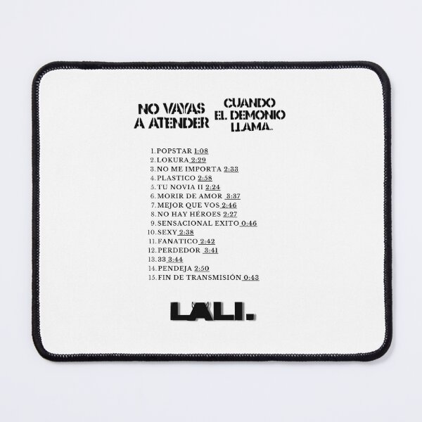 Item preview, NO VAYAS A ATENDER CUANDO EL DEMONIO LLAMA - tracklist designed and sold by EquipoItalia.