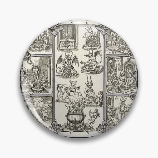 Item preview, Medieval Hellish Demon Scenes designed and sold by PixCthulhu.