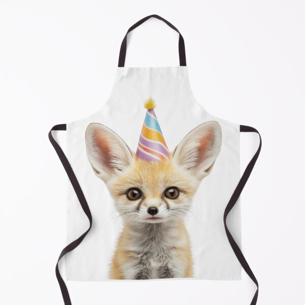 Item preview, Funny Fennec fox Wearing Birthday Party Hat designed and sold by LazyOwlStore.