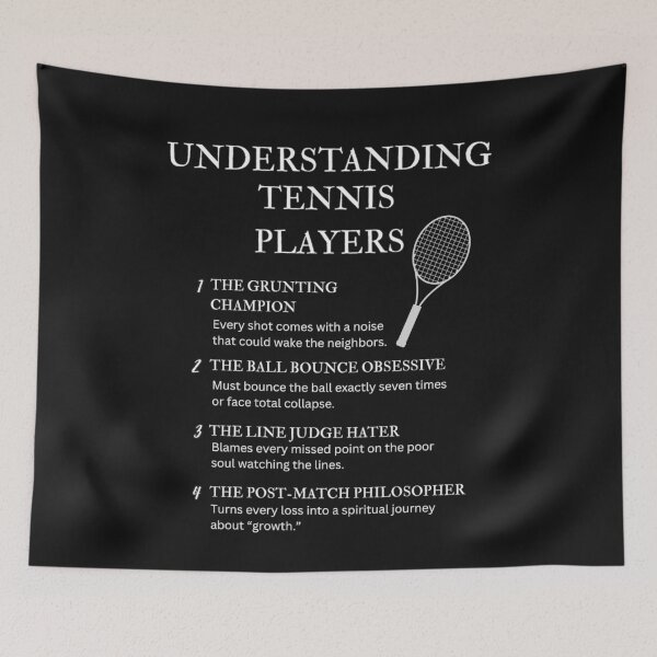 Item preview, Understanding Tennis Players – Funny Court Life Humor – Black designed and sold by PsyFlow35.