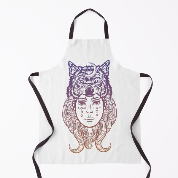 Item preview, Moon Wolf Goddess designed and sold by TheMoonlightShop.