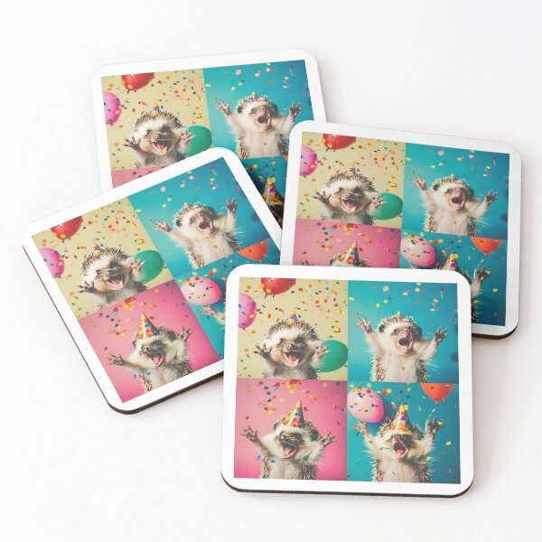 Item preview, Birthday Party Hedgehog Photobooth designed and sold by RockFireMerch.