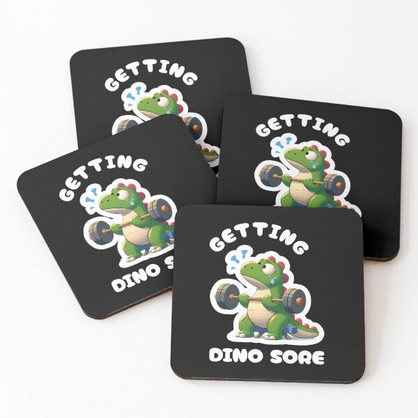 Item preview, Getting Dino Sore: Funny Dinosaur Gym Design for Fitness Lovers designed and sold by Psycho-Crazy.