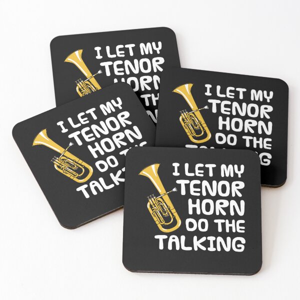 Item preview, I Let My Tenor Horn Do The Talking, Brass Musician Introvert Funny designed and sold by doodlerob.